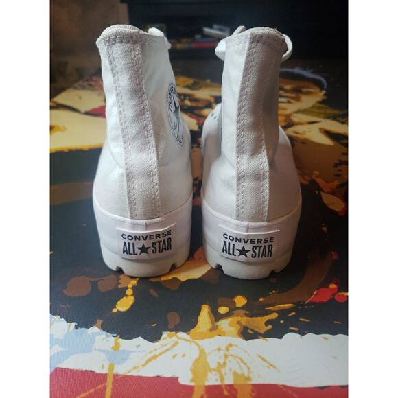 Chuck Taylor All Star High Lugged Womans White Size 9 - Picture 4 of 6